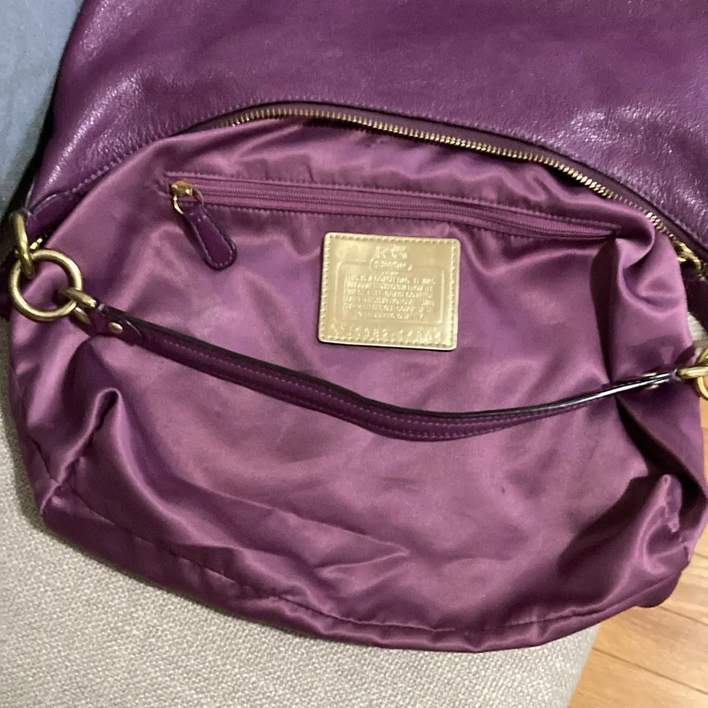 Coach Raspberry Shoulder Bag - Picture 8 of 10